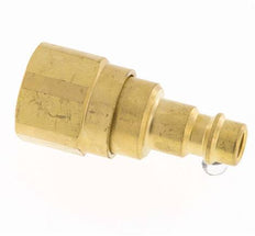 Brass DN 7.2 (Euro) Air Coupling Plug G 1/4 inch Female with Check Valve