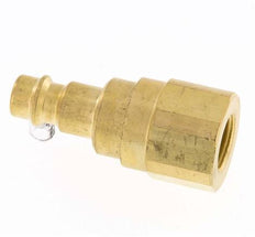 Brass DN 7.2 (Euro) Air Coupling Plug G 1/4 inch Female with Check Valve