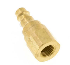 Brass DN 7.2 (Euro) Air Coupling Plug G 1/4 inch Female with Check Valve