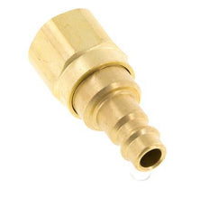 Brass DN 7.2 (Euro) Air Coupling Plug G 1/8 inch Female with Check Valve