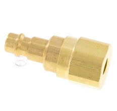 Brass DN 7.2 (Euro) Air Coupling Plug G 1/8 inch Female with Check Valve