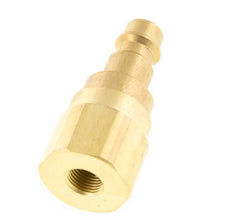 Brass DN 7.2 (Euro) Air Coupling Plug G 1/8 inch Female with Check Valve