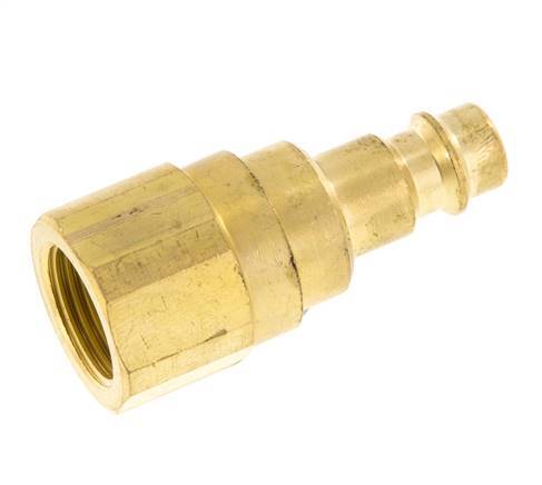 Brass DN 7.2 (Euro) Air Coupling Plug G 3/8 inch Female with Check Valve