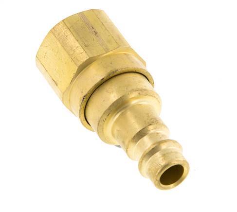 Brass DN 7.2 (Euro) Air Coupling Plug G 3/8 inch Female with Check Valve