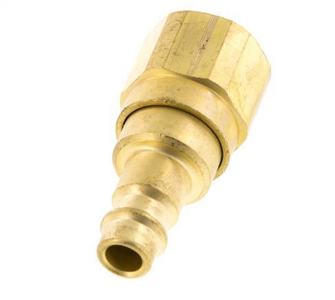 Brass DN 7.2 (Euro) Air Coupling Plug G 3/8 inch Female with Check Valve
