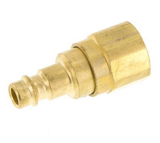 Brass DN 7.2 (Euro) Air Coupling Plug G 3/8 inch Female with Check Valve