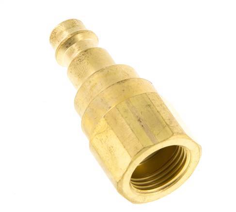 Brass DN 7.2 (Euro) Air Coupling Plug G 3/8 inch Female with Check Valve
