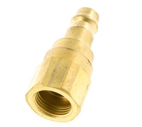 Brass DN 7.2 (Euro) Air Coupling Plug G 3/8 inch Female with Check Valve