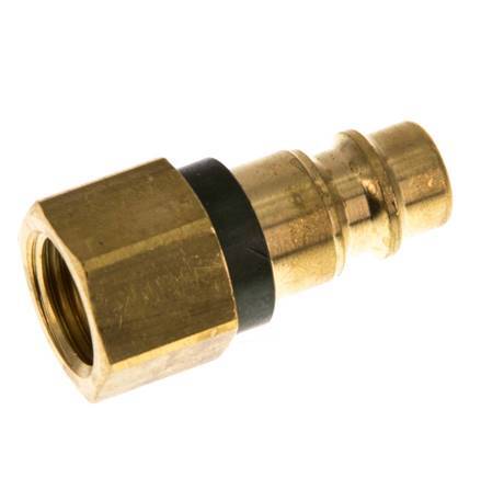 Brass DN 7.2 (Euro) Green-Coded Air Coupling Plug G 1/4 inch Female