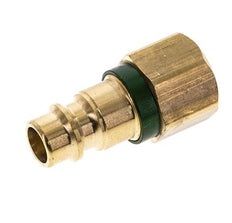 Brass DN 7.2 (Euro) Green-Coded Air Coupling Plug G 1/4 inch Female