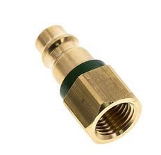 Brass DN 7.2 (Euro) Green-Coded Air Coupling Plug G 1/4 inch Female