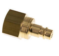 Brass DN 7.2 (Euro) Air Coupling Plug G 1/2 inch Female Double Shut-Off