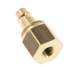 Brass DN 7.2 (Euro) Air Coupling Plug G 1/8 inch Female Double Shut-Off
