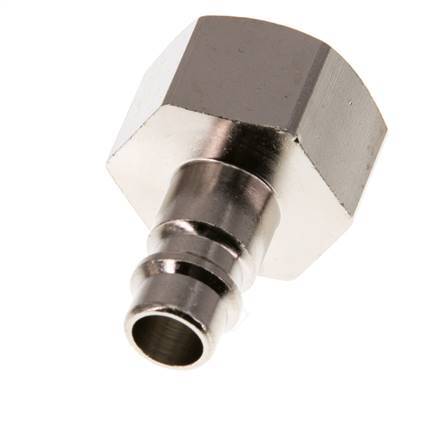 Nickel-plated Brass DN 7.2 (Euro) Air Coupling Plug G 1/2 inch Female [2 Pieces]