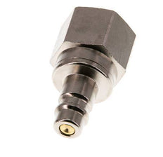 Nickel-plated Brass DN 7.2 (Euro) Air Coupling Plug G 1/2 inch Female Double Shut-Off