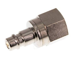 Nickel-plated Brass DN 7.2 (Euro) Air Coupling Plug G 1/4 inch Female Double Shut-Off