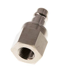 Nickel-plated Brass DN 7.2 (Euro) Air Coupling Plug G 1/4 inch Female Double Shut-Off