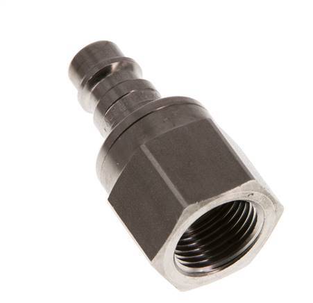 Stainless steel DN 7.2 (Euro) Air Coupling Plug G 3/8 inch Female Double Shut-Off