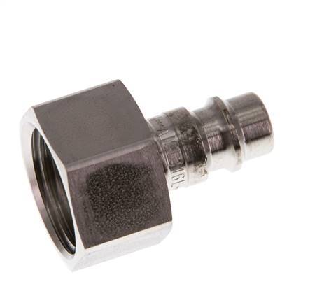 Stainless Steel 316L DN 7.2 (Euro) Air Coupling Plug G 1/2 inch Female