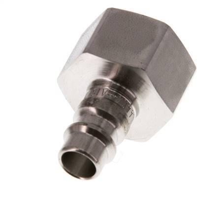 Stainless Steel 316L DN 7.2 (Euro) Air Coupling Plug G 1/2 inch Female