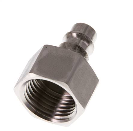Stainless Steel 316L DN 7.2 (Euro) Air Coupling Plug G 1/2 inch Female