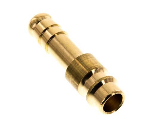 Brass DN 7.2 (Euro) Air Coupling Plug 8 mm Hose Pillar [5 Pieces]