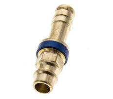 Brass DN 7.2 (Euro) Blue-Coded Air Coupling Plug 9 mm Hose Pillar
