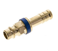 Brass DN 7.2 (Euro) Blue-Coded Air Coupling Plug 9 mm Hose Pillar