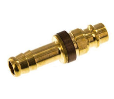 Brass DN 7.2 (Euro) Brown-Coded Air Coupling Plug 9 mm Hose Pillar