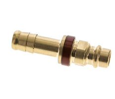 Brass DN 7.2 (Euro) Brown-Coded Air Coupling Plug 9 mm Hose Pillar
