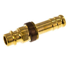 Brass DN 7.2 (Euro) Brown-Coded Air Coupling Plug 9 mm Hose Pillar