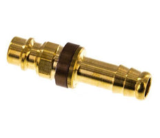 Brass DN 7.2 (Euro) Brown-Coded Air Coupling Plug 9 mm Hose Pillar