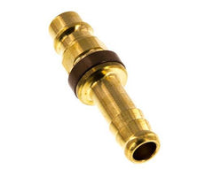 Brass DN 7.2 (Euro) Brown-Coded Air Coupling Plug 9 mm Hose Pillar