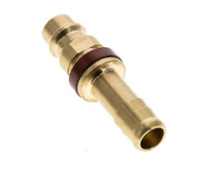 Brass DN 7.2 (Euro) Brown-Coded Air Coupling Plug 9 mm Hose Pillar