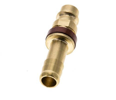 Brass DN 7.2 (Euro) Brown-Coded Air Coupling Plug 9 mm Hose Pillar