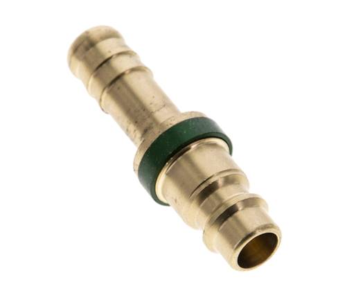 Brass DN 7.2 (Euro) Green-Coded Air Coupling Plug 9 mm Hose Pillar