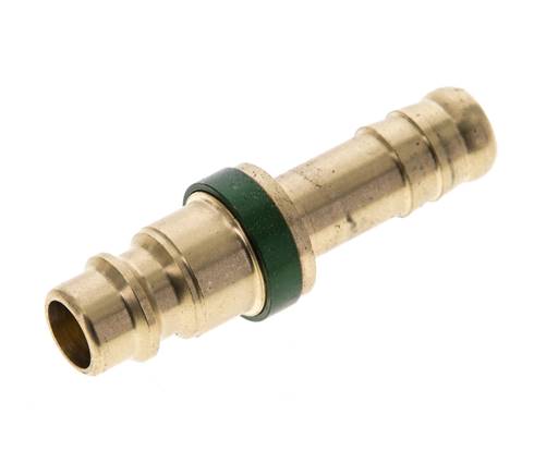 Brass DN 7.2 (Euro) Green-Coded Air Coupling Plug 9 mm Hose Pillar