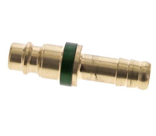 Brass DN 7.2 (Euro) Green-Coded Air Coupling Plug 9 mm Hose Pillar