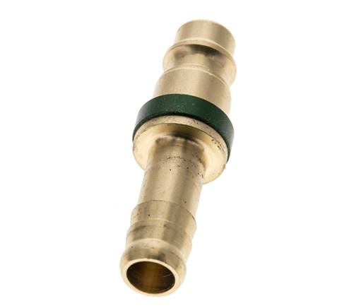 Brass DN 7.2 (Euro) Green-Coded Air Coupling Plug 9 mm Hose Pillar