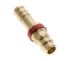 Brass DN 7.2 (Euro) Red-Coded Air Coupling Plug 9 mm Hose Pillar