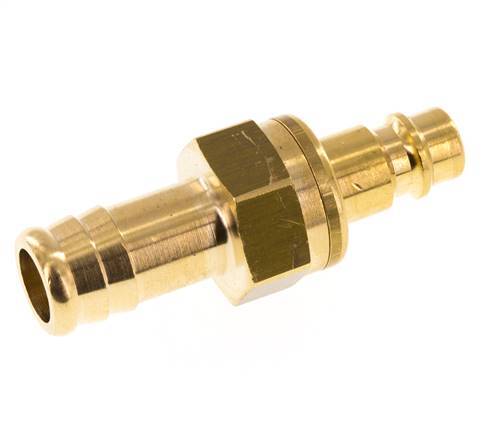 Brass DN 7.2 (Euro) Air Coupling Plug 13 mm Hose Pillar Safety