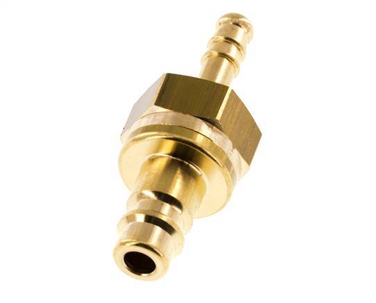 Brass DN 7.2 (Euro) Air Coupling Plug 6 mm Hose Pillar Safety
