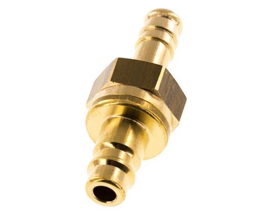 Brass DN 7.2 (Euro) Air Coupling Plug 9 mm Hose Pillar Safety