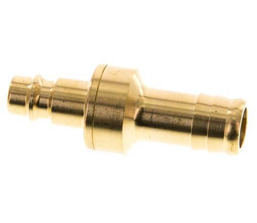 Brass DN 7.2 (Euro) Air Coupling Plug 13 mm Hose Pillar Double Shut-Off