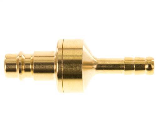 Brass DN 7.2 (Euro) Air Coupling Plug 6 mm Hose Pillar Double Shut-Off