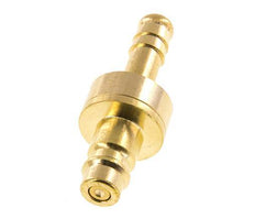 Brass DN 7.2 (Euro) Air Coupling Plug 8 mm Hose Pillar Double Shut-Off
