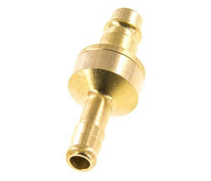 Brass DN 7.2 (Euro) Air Coupling Plug 8 mm Hose Pillar Double Shut-Off