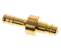 Brass DN 7.2 (Euro) Air Coupling Plug 9 mm Hose Pillar Double Shut-Off