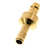 Brass DN 7.2 (Euro) Air Coupling Plug 9 mm Hose Pillar Double Shut-Off