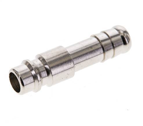 Nickel-plated Brass DN 7.2 (Euro) Air Coupling Plug 10 mm Hose Pillar [2 Pieces]